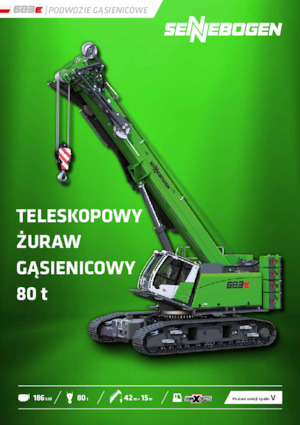 Верижни кранове - телескопична стрела Sennebogen 683E