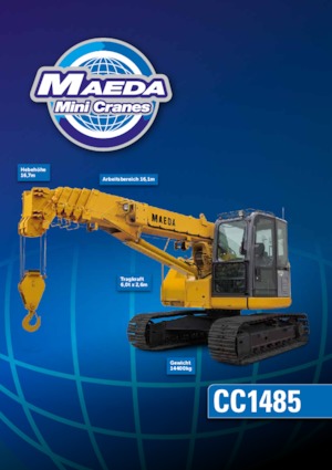 Верижни кранове - телескопична стрела Maeda CC 1485