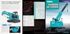 Верижни кранове - телескопична стрела Kobelco CK120UR