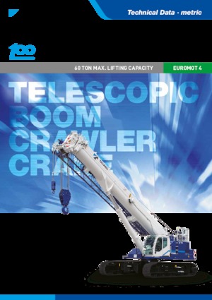 Верижни кранове - телескопична стрела Tadano GTC-600