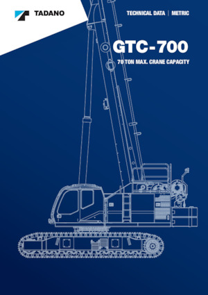 Верижни кранове - телескопична стрела Tadano GTC-700
