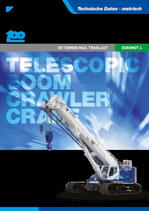 Верижни кранове - телескопична стрела Tadano GTC-800
