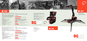 Верижни кранове - телескопична стрела BG Lift M 250