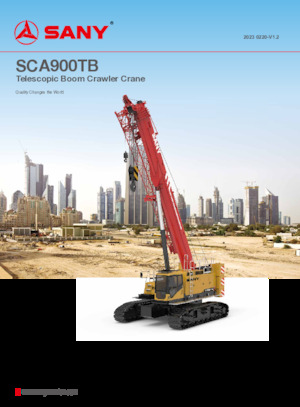 Верижни кранове - телескопична стрела Sany SCA900TB