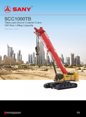 Верижни кранове - телескопична стрела Sany SCC1000TB