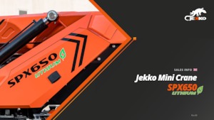 Верижни кранове - телескопична стрела Jekko SPX650