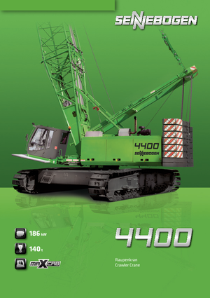 Верижни кранове - решетъчна стрела Sennebogen 4400 Star Lifter