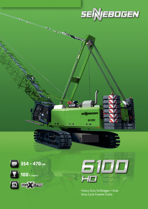 Верижни кранове - решетъчна стрела Sennebogen 6100 HD-B