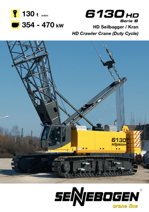 Верижни кранове - решетъчна стрела Sennebogen 6130 HD