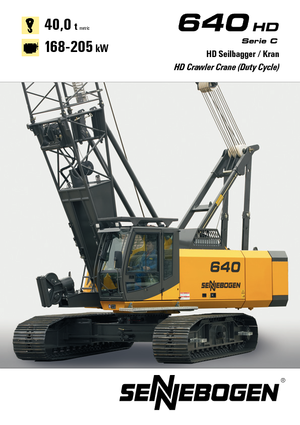 Верижни кранове - решетъчна стрела Sennebogen 640 HD