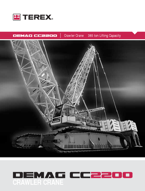 Верижни кранове - решетъчна стрела Terex-Demag CC 2200