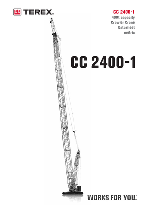 Верижни кранове - решетъчна стрела Terex-Demag CC 2400-1