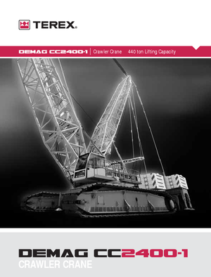 Верижни кранове - решетъчна стрела Terex-Demag CC 2400-1