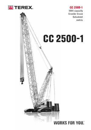 Верижни кранове - решетъчна стрела Terex-Demag CC 2500-1