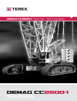 Верижни кранове - решетъчна стрела Terex-Demag CC 2500-1