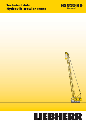 Верижни кранове - решетъчна стрела Liebherr HS 835 HD Litr.