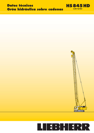 Верижни кранове - решетъчна стрела Liebherr HS 845 HD Litr.