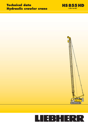 Верижни кранове - решетъчна стрела Liebherr HS 855 HD Litr.