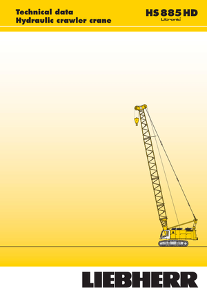 Верижни кранове - решетъчна стрела Liebherr HS 885 HD Litr.