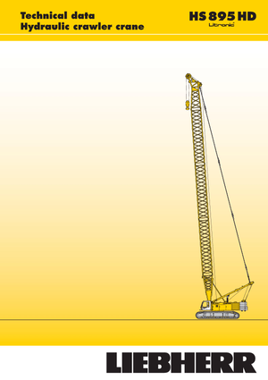 Верижни кранове - решетъчна стрела Liebherr HS 895 HD