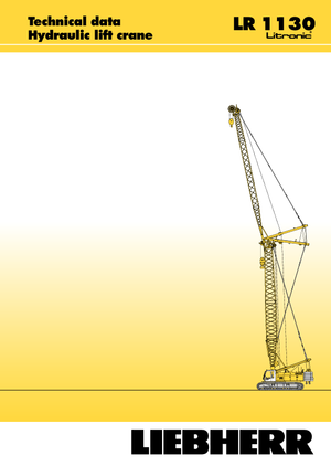 Верижни кранове - решетъчна стрела Liebherr LR 1110