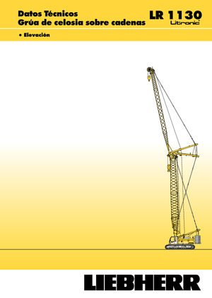 Верижни кранове - решетъчна стрела Liebherr LR 1110