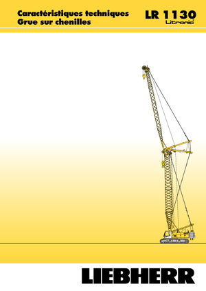 Верижни кранове - решетъчна стрела Liebherr LR 1110
