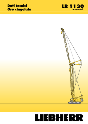 Верижни кранове - решетъчна стрела Liebherr LR 1110
