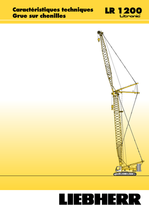 Верижни кранове - решетъчна стрела Liebherr LR 1200