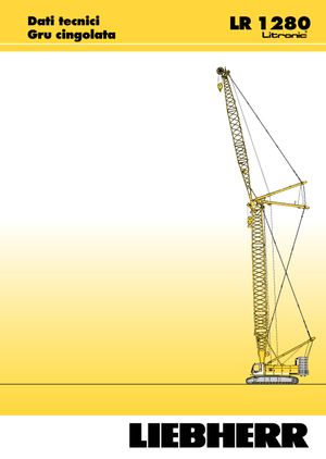 Верижни кранове - решетъчна стрела Liebherr LR 1280