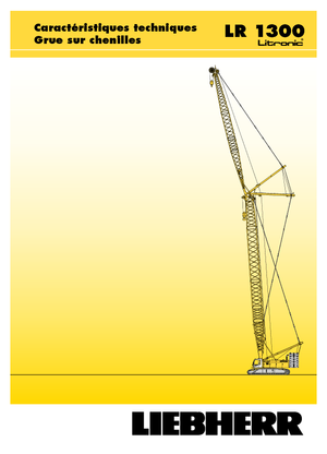 Верижни кранове - решетъчна стрела Liebherr LR 1300 SX
