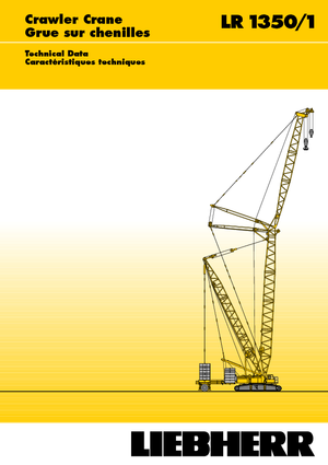 Верижни кранове - решетъчна стрела Liebherr LR 1350/1