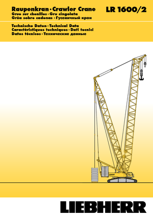 Верижни кранове - решетъчна стрела Liebherr LR 1600/2