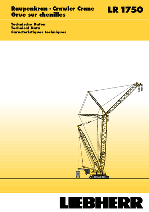 Верижни кранове - решетъчна стрела Liebherr LR 1750