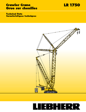 Верижни кранове - решетъчна стрела Liebherr LR 1750