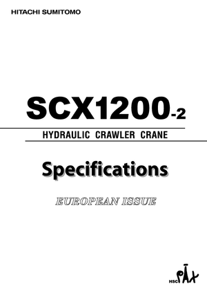 Верижни кранове - решетъчна стрела Hitachi Sumitomo SCX 1200-2