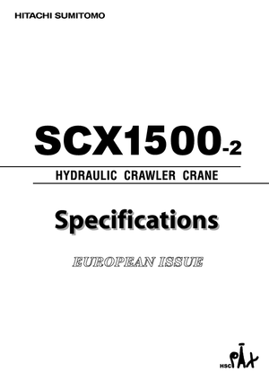 Верижни кранове - решетъчна стрела Hitachi Sumitomo SCX 1500-2