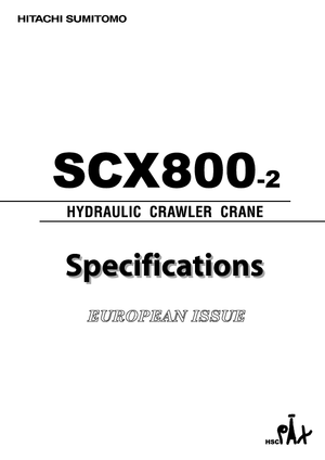 Верижни кранове - решетъчна стрела Hitachi Sumitomo SCX 800-2