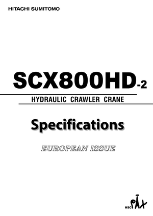 Верижни кранове - решетъчна стрела Hitachi Sumitomo SCX 800 HD 2