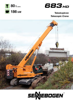 Верижни кранове - телескопична стрела Sennebogen 683 HD