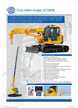 Верижни кранове - телескопична стрела Maeda LC 1385 B