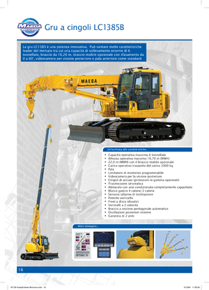 Верижни кранове - телескопична стрела Maeda LC 1385 B