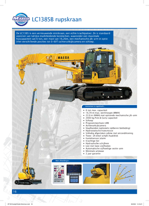 Верижни кранове - телескопична стрела Maeda LC 1385