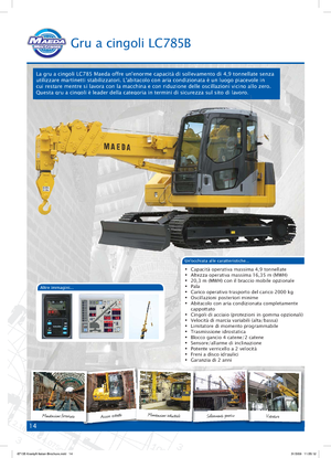 Верижни кранове - телескопична стрела Maeda LC 785