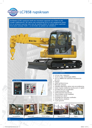 Верижни кранове - телескопична стрела Maeda LC 785