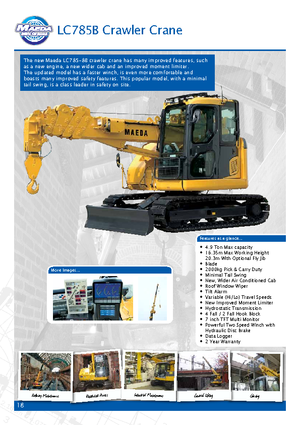 Верижни кранове - телескопична стрела Maeda LC 785