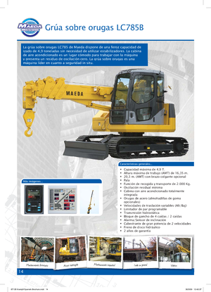 Верижни кранове - телескопична стрела Maeda LC 785