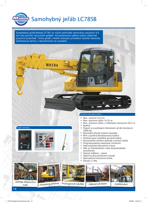 Верижни кранове - телескопична стрела Maeda LC 785