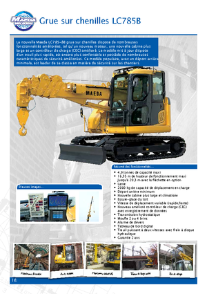 Верижни кранове - телескопична стрела Maeda LC 785
