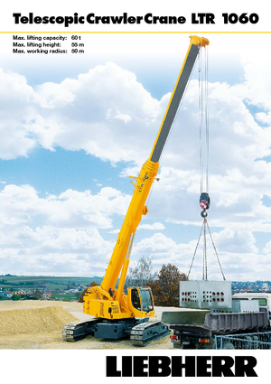 Верижни кранове - телескопична стрела Liebherr LTR 1060